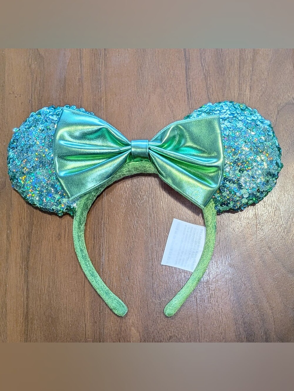 Disney Parks Minnie Mouse Green Sequin Headband - Picture 2 of 4